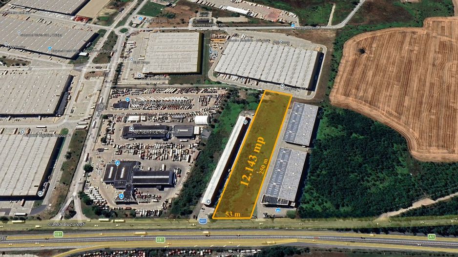 Teren industrial premium – acces direct A1 București–Pitești - Poză 1