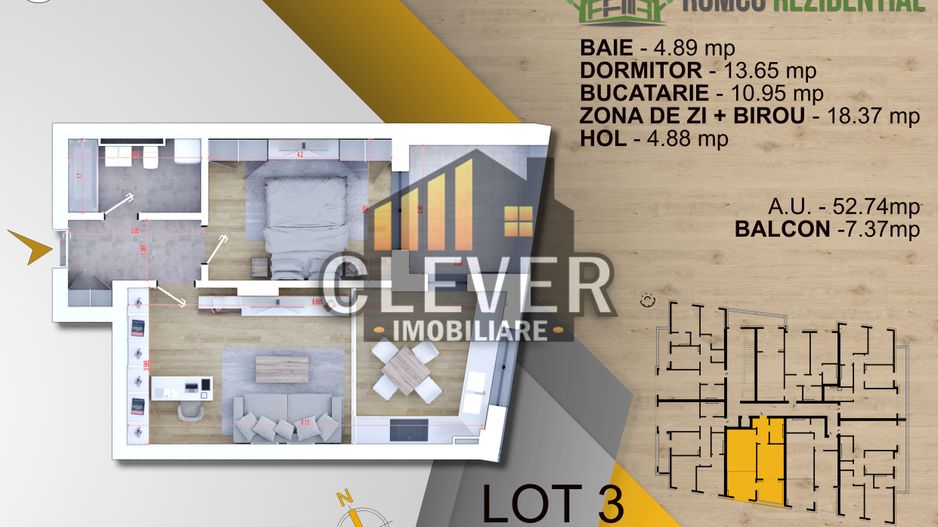 Apartament sustenabil cu încălzire în pardoseală – zona Pallady - Poză 2