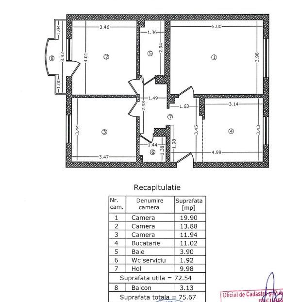 Vanzare Apartament 3 camere 2 Minute Mall Vitan Hol in H - Poză 10