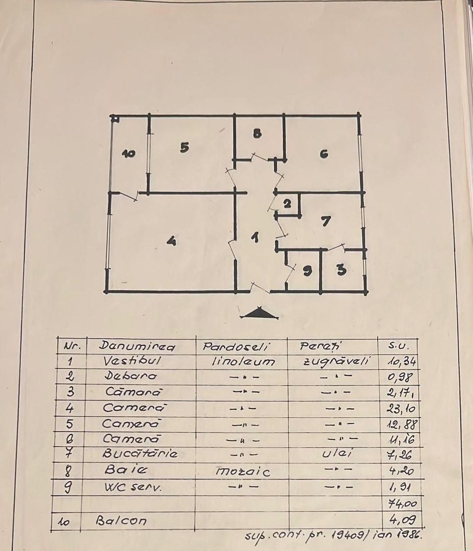 De vanzare Apartament 3 camere,  Panduri - 13 septembrie sector 5 - Poză 17