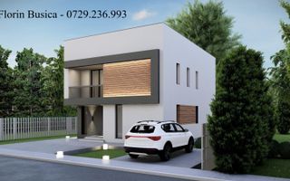 Vila individuala P+1E ~ 4 camere 3 bai ~ 355mp teren - Poză 1