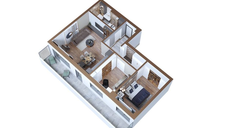 Apartament NOU 3 camere 89 mp Copou 145000 euro tva inclus - Poză 9