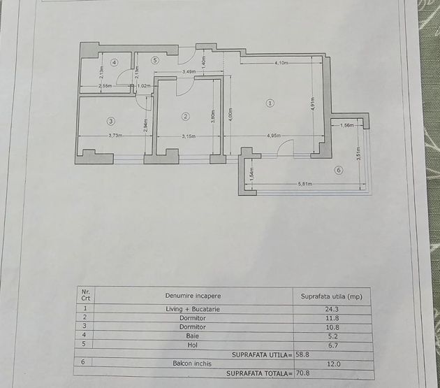 3 camere I 70,8 mp I balcon inchis I etaj 5/9 I Militari Residence - Poză 5