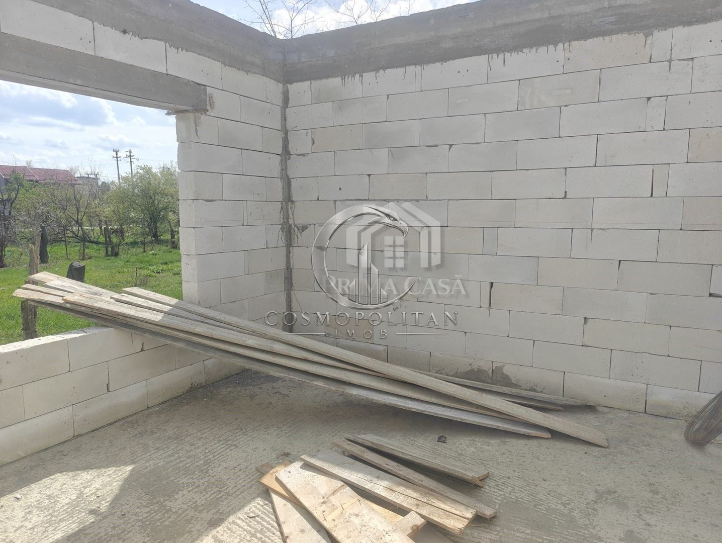 Casa in constructie si teren in Vernesti BZ SC=150mp teren=509mp d=20m - Poză 17