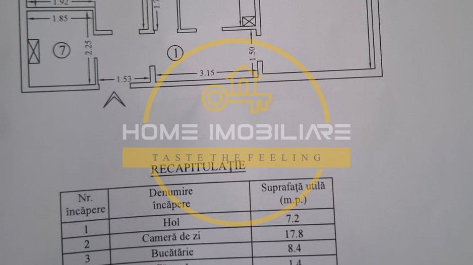 🏢Apartament 2 camere, et.1 54mp, decomandat // 📍 Dacia - Columnei - Poză 10