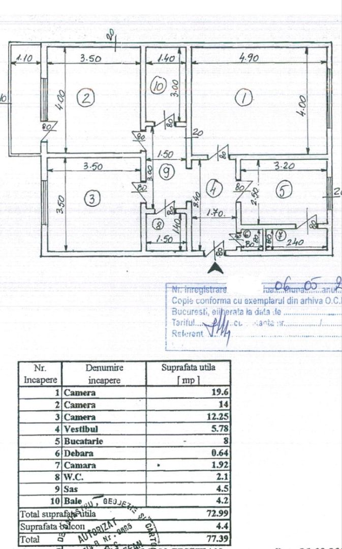 3 camere Brancoveanu - Secuilor - 2 gr. sanit., bloc 1986,loc parcare! - Poză 1