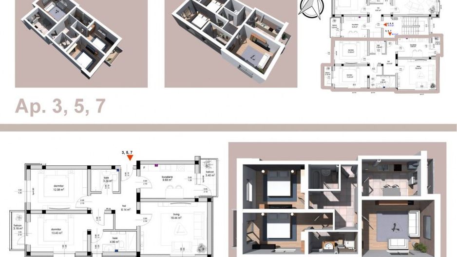 Apartament 3 camere, str Primăverii! - Poză 7