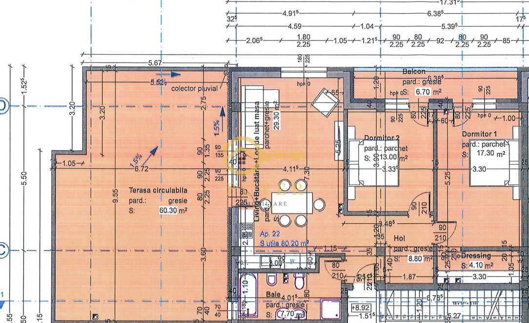 Penthouse cu 3 camere si terasa 60.20mp- Selimbar, panorama spre munti - Poză 6