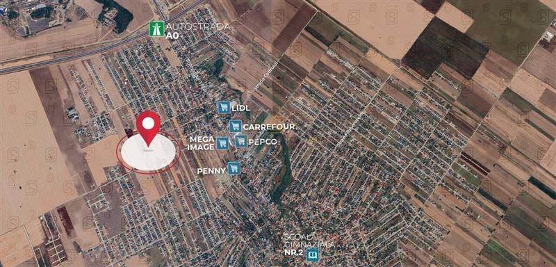 De vanzare teren intravilan, 1721 mp, deschidere ampla–Comuna Berceni - Poză 2