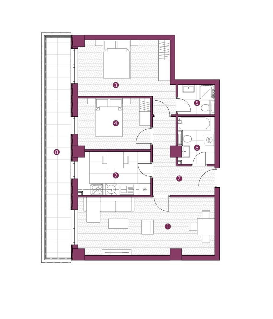 Ap. 3 camere, DEC., 84mp, 146.344euro cu TVA-Kaufland-Galata - Poză 5