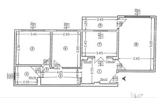 Apartament 3 camere Gorjului 3/4, decomandat, 71mp, 1982, - Poză 8