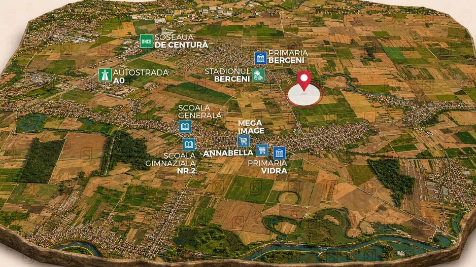 Teren vanzare, Berceni – Intrare Vidra, stradal Calea Bucuresti - Poză 3