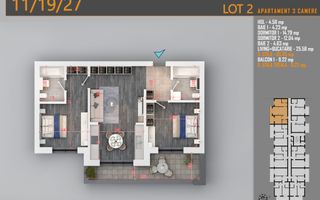 Apartament 3 Camere Pallady, metrou Nicolae Teclu Comision 0% - Poză 3