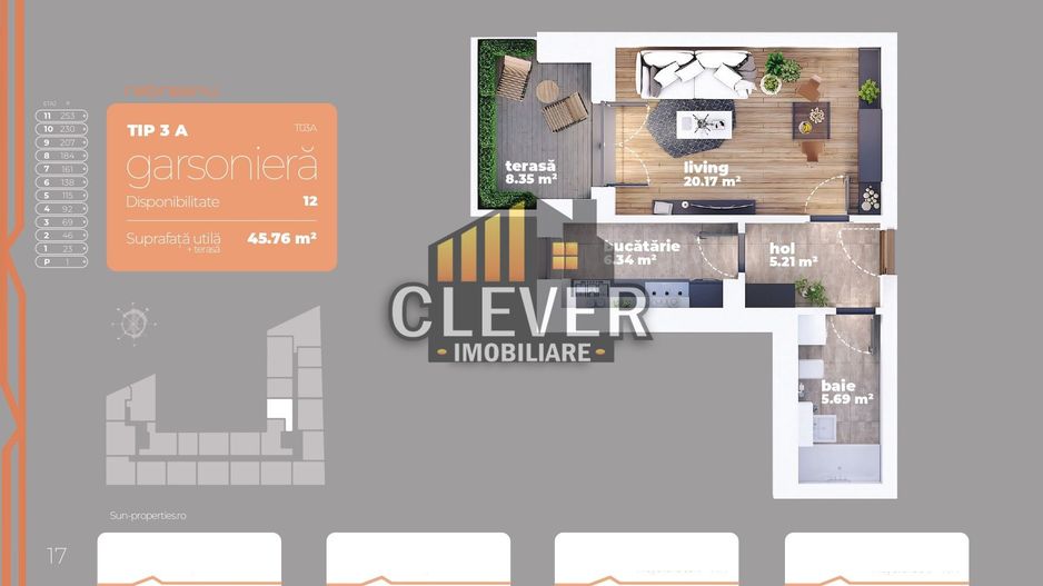 Garsoniera Decomandata, Direct Dezvoltator,  Auchan Titan - Poză 10