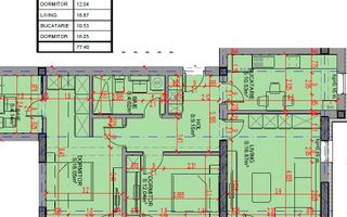 3 Camere | 95,32 mp Total | Terasă 17,92 mp | Comision 0% - Schiță 9