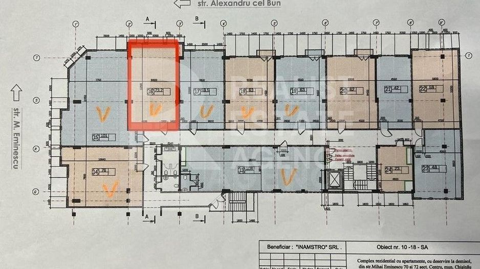 Chirie, oficiu, 74 mp, Eminescu Residence, sectorul Centru - Poză 1