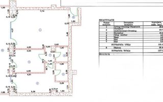 VANZARE APARTAMENT 101MP | 3 CAMERE | MOBILAT-UTILAT LUX | TERASA 26MP - Schiță 16