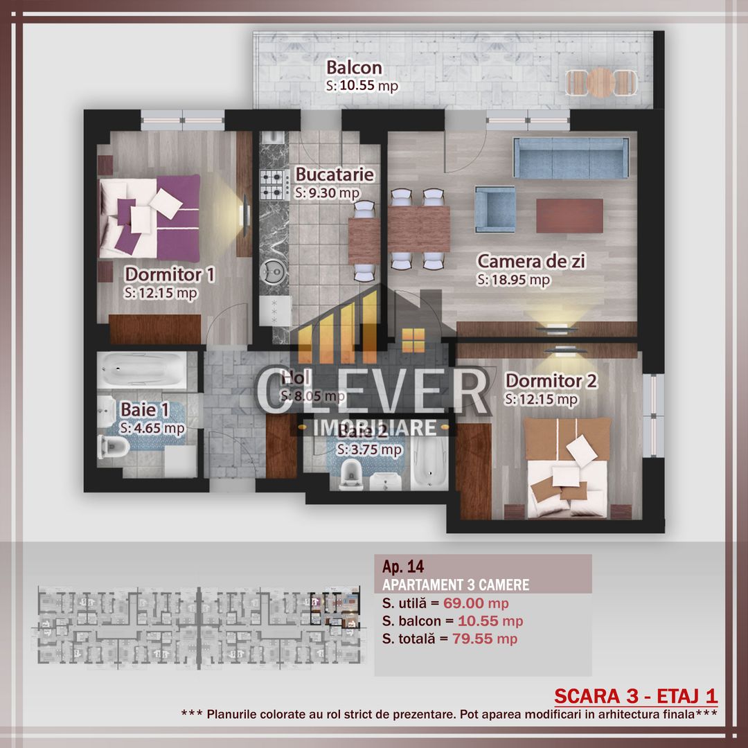 Apartament 3 camere Theodor Pallady-500m Statie STB - Poză 2