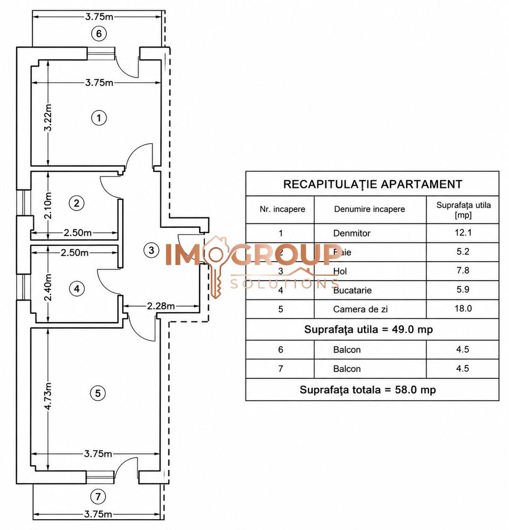 Apartament 2 camere | Rediu | Bloc nou | 2 Balcoane și Parcare Inclusă - Poză 7