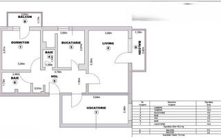 Apartament 3 Camere Decomandat – 66 mp – Turnișor, Aleea Iasomiei - Poză 8