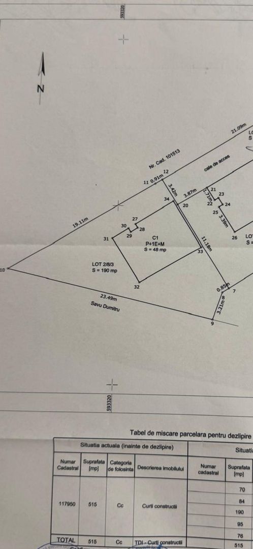 Popesti-Leordeni central vila individuala 130m utili curte 200 mp - Schiță 24