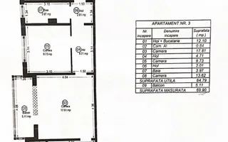 Proprietar vand apartament cu 3 camere, centrala+ baxa, zona Girocului - Poză 13