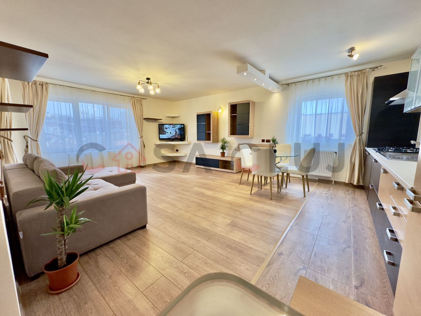 Apartament superb cu 2 camere, renovat , view panoramic, zona Dennver! - Poză 1