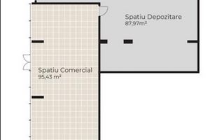 Spatiu Alimentatie Publica de vanzare, 183mp, Baza Sportiva Gheorgheni - Schiță 1