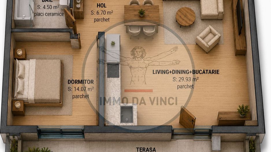 Apartamente cu 1-2-3-4 camere, parcare | Bloc Nou Traian Vuia Pod IRA - Poză 6
