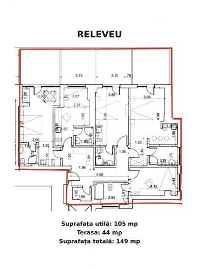 Aparatment 4 camere Victoriei | Terasa 44mp | Loc de parcare + Boxa - Schiță 27