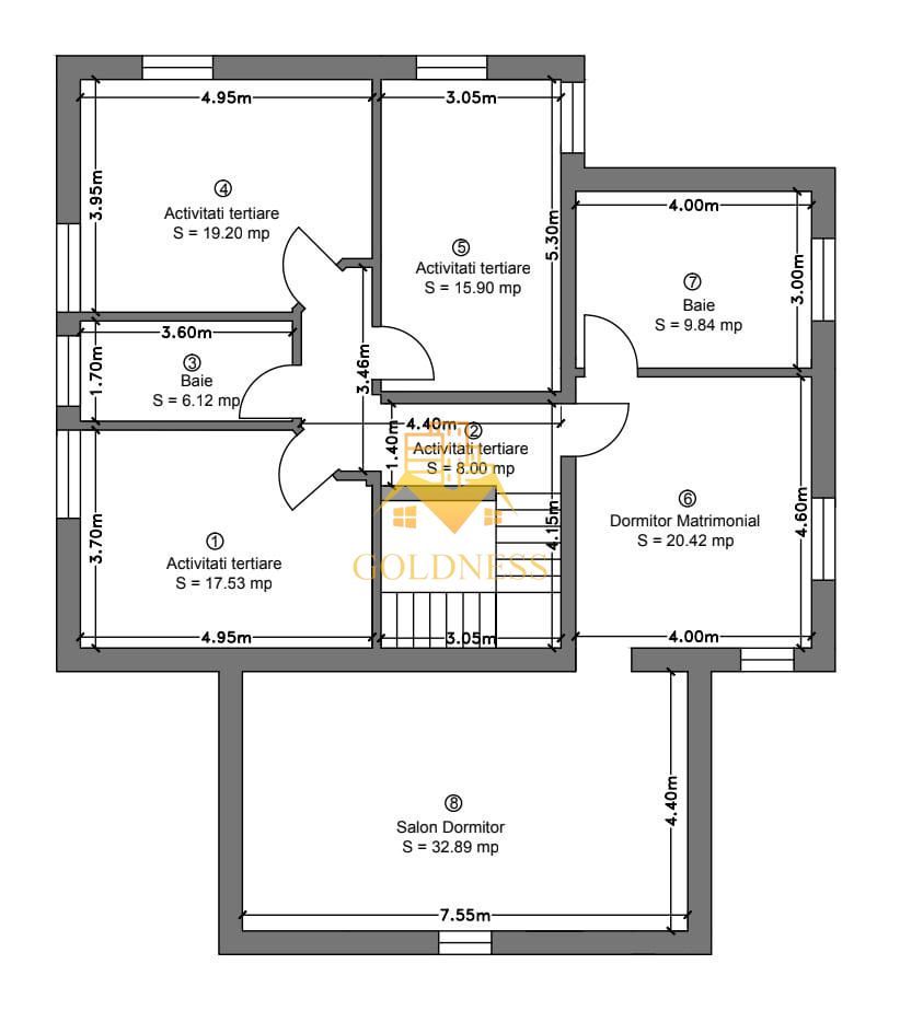 Casa cu teren 2000 m si front 35 ml in Buna Ziua, zona Grand Hotel It. - Poză 5