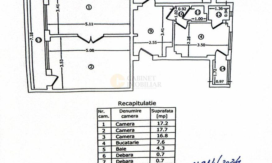 3 camere | Etaj Inferior | Parc Cismigiu | 86mp - Poză 10