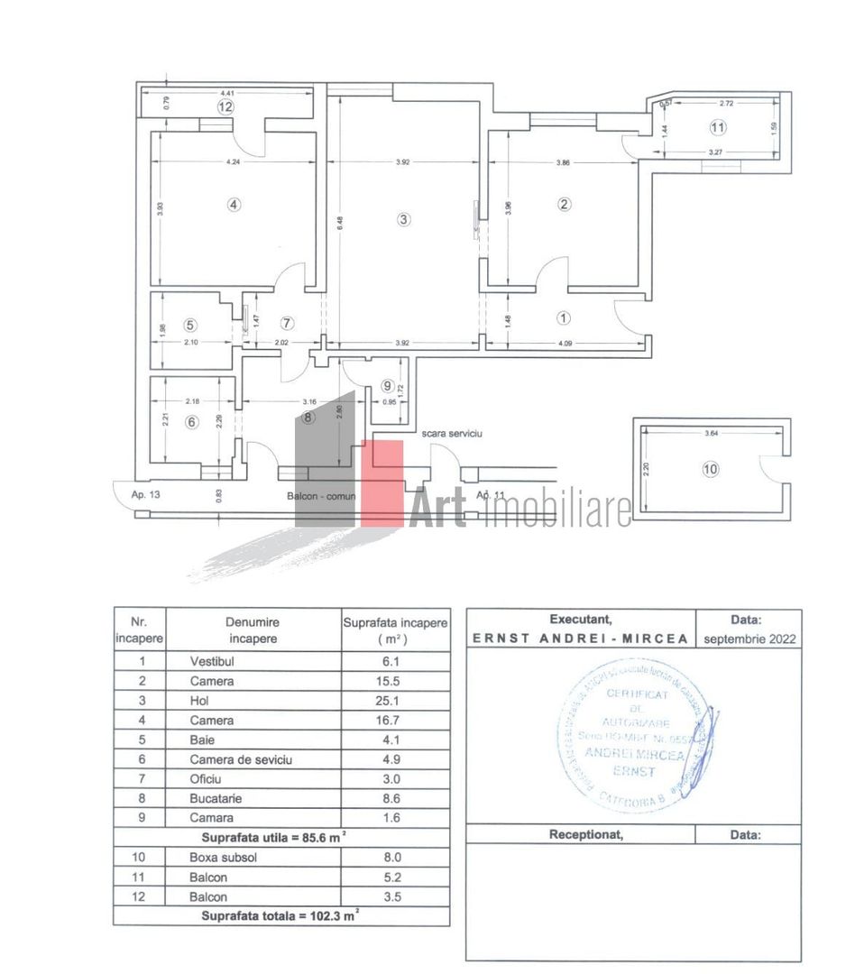 Vânzare apartament 3 camere Unirii - Poză 11