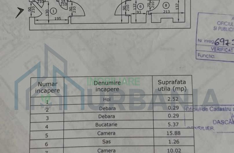 Apartament 2 camere, semidecomandat, 42 mp, etaj 2/4, zona Mircea cel Batran, Iasi - Poză 8