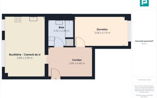 Apartament 2 camere mobilat și utilat – Nord, Pipera - Poză 11
