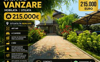 Casa de vanzare | Mobilata Utilata | 4 camere - 215.000€ - Poză 1