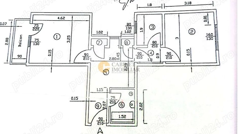 2 Camere - 46mp | Metrou Lujerului 3 min | et intermediar - Schiță 13