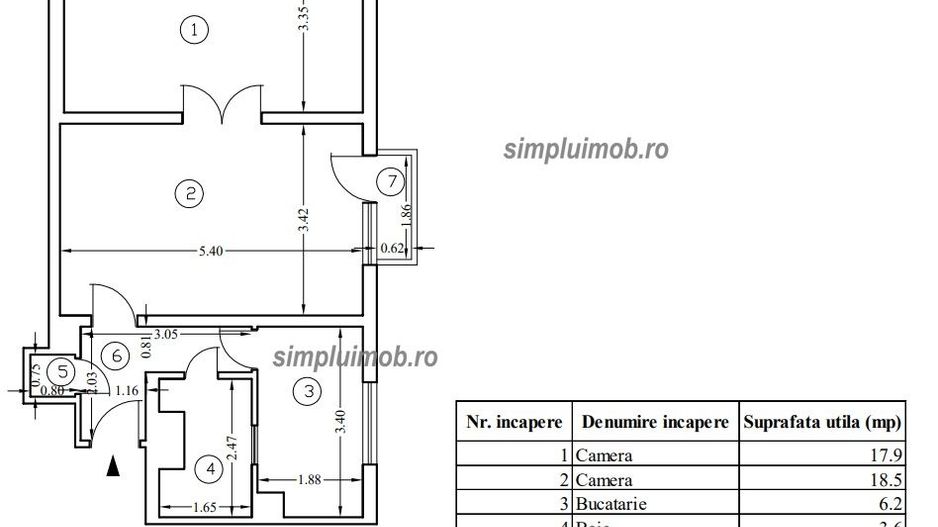 2 camere de renovat Giurgiului - Schiță 9