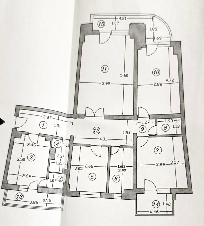 4 camere Stirbei Voda - Schiță 12