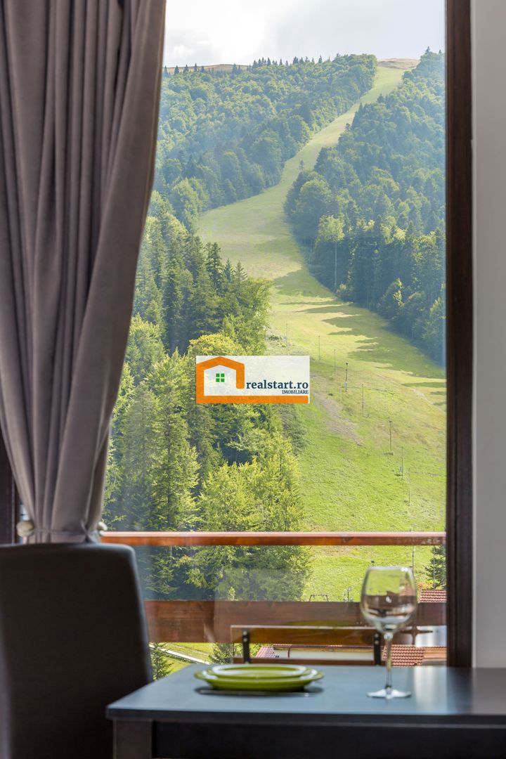 View munte,Studio Azuga, Ideal Investitie aparthotel, mobilat&utilat - Poză 19