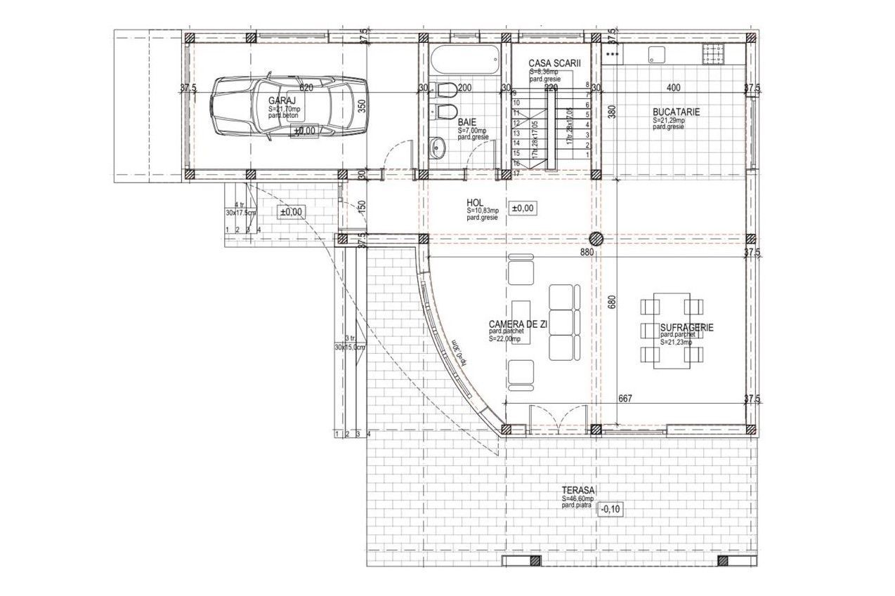 Casă individuală nouă, modernă, în Sânpetru, zona Triaj - Schiță 30