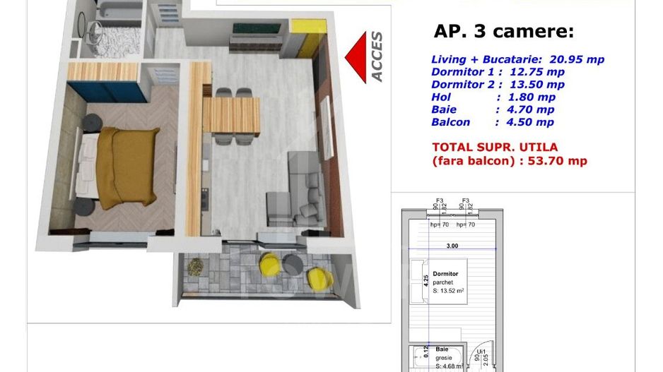 Apartament modern cu 3 camere, finisaje premium – Șelimbăr - Poză 5