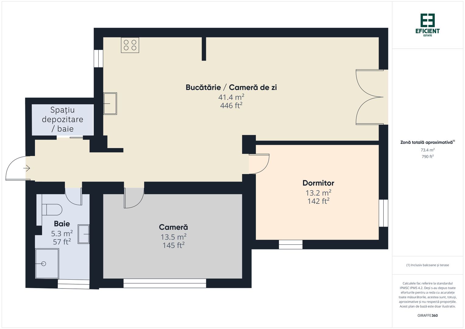 Apartament cu 3 camere etajul 1 cartierul Aradul Nou - Arad - Poză 25