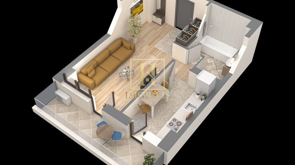 Apartament 1 camera +loc parcare intabulat Unirea Towers 103000 euro - Poză 5