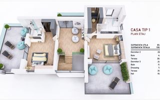 Vânzare, casă modernă, 4 camere tip 1, Cristian - Poză 4