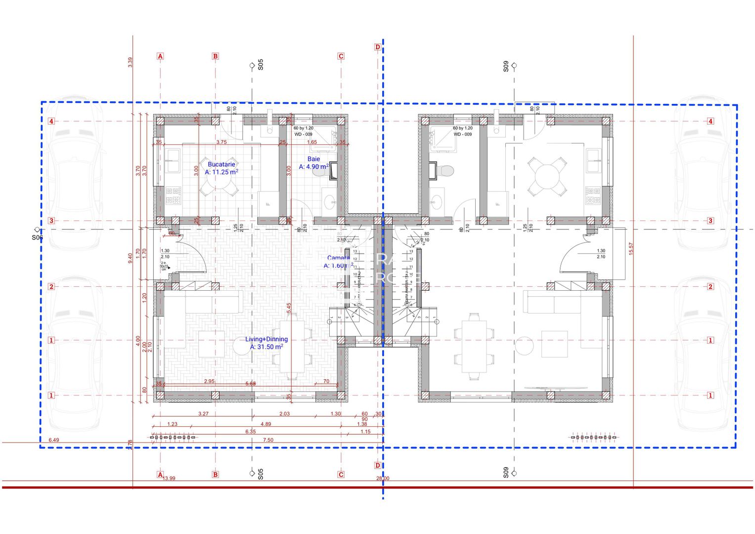 Casă modernă tip duplex, 4 camere – Șelimbăr, zona Triajului - Schiță 6