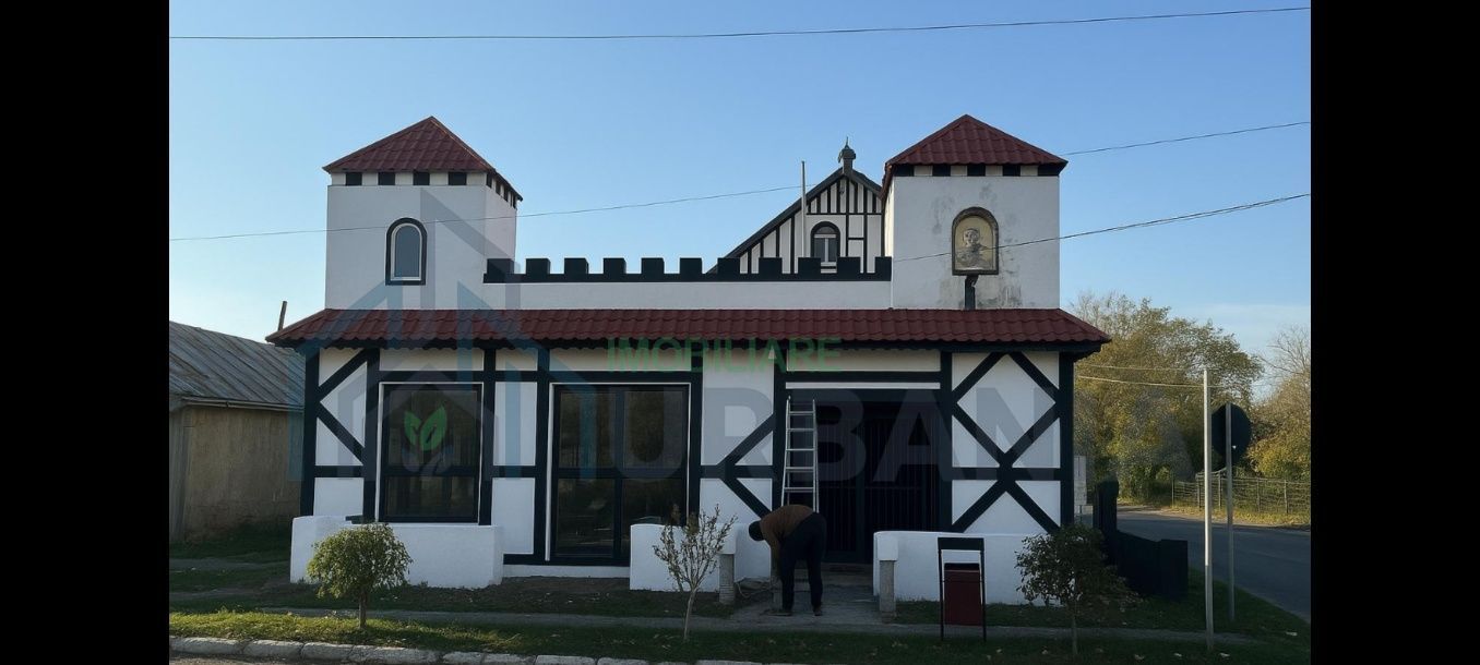 Casă de vânzare și spațiu comercial în Bivolari, centrul satului, la 36 km de Iași - Poză 1