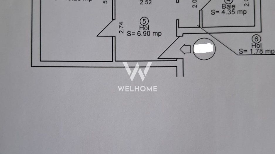 Apartament 2 camere decomandat, complet renovat – Str. Rahovei - Schiță 5