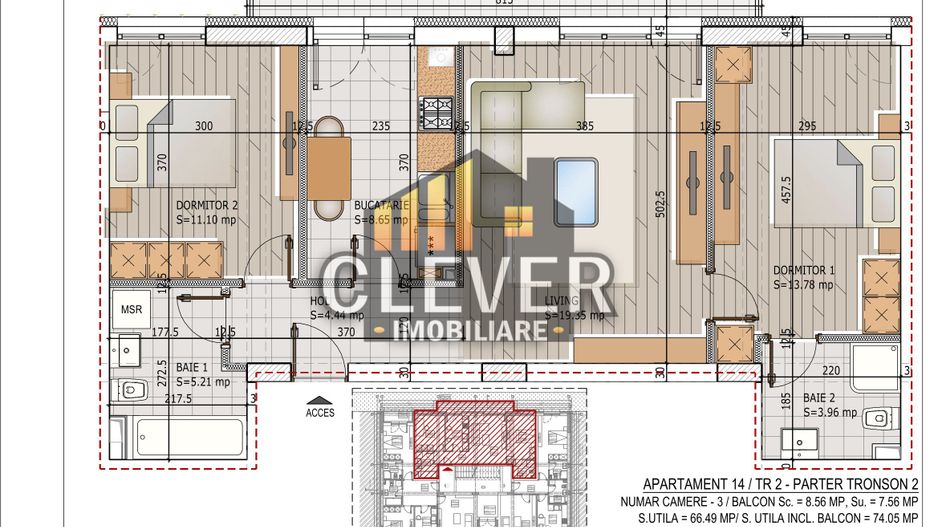 Titan Theodor Pallady Apartament 3 camere decomandate - Poză 1