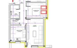 Apartament  3 camere | tip Penthouse | Intabulat | Tractorul - Poză 9